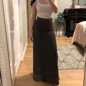 Banana Republic Dark Gray Maxi Skirt